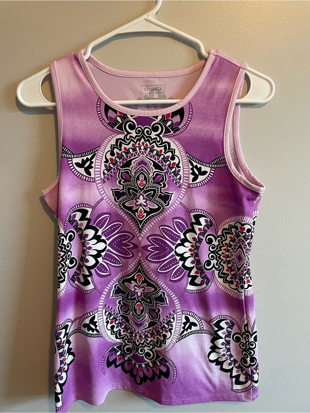 Athleta Lavender and Purple Floral-Print Tank